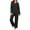057-Noir, variante sur AUNVITO Ensemble de Pyjama Imprimé pour Femmes Col en V Manches Longues Haut et Pantalon Vêtements de Détente Décontractés et Confortables