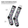 thumbnail image 2 of Compression Socks for Women and Men - cute Rainbow horse doodle cool Compression Socks Circulation for Workout, 2 of 8