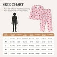 thumbnail image 4 of Bingfone Womens Pajama Sets Strawberry Floral Print,Long Sleeve Loungewear Pajamas Set-X-Large, 4 of 8