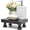 Black, variant on EOSAHR Farmhouse Wooden Riser for Display : Decorative Pedestal Stand for Kitchen Decor and Perfume Tray for Bathroom Counter Organizer - The Home Decor for Apartment Essentials (Acacia Wood)