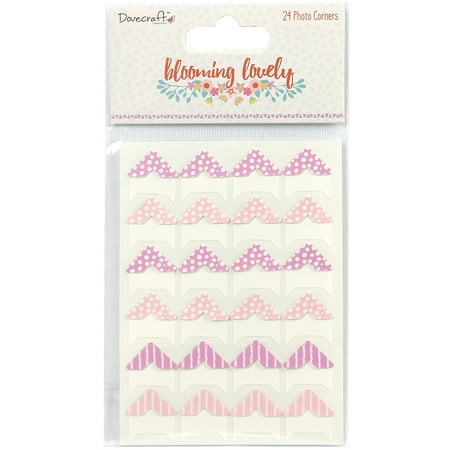 Dovecraft Blooming Lovely Photo Corners 24/Pkg
