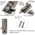 thumbnail image 5 of Cerradura de puerta, (3.5 * 1.1 pulgadas) Pestillo de perno de puerta de barril deslizante grueso Cerradura de puerta de servicio pesado Hardware de protección de seguridad para dormitorios, 5 of 5