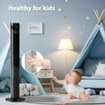 thumbnail image 5 of FREE VILLAGE 43 Inch Tower Fan with Remote Control,Standing Electric Oscillating Floor Fans That Blow Cool Air,3 Speed Settings & 12 Timer,Bladeless Cooling Fan for Bedroom Office Dorm Room,Black, 5 of 8