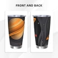 thumbnail image 3 of Susaid Solar System Paper Art Print 20oz Car Cup,Insulated Coffee Cup Fully Spill Proof Travel Coffee Mug, Stainless Steel Tumbler for Work Home Outdoor Car-Without Straw, 3 of 8