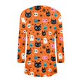 thumbnail image 6 of IYYVV Halloween Cardigan Pumpkin Goast Witch Halloween Sweaters for Women Long Sleeve Oversized Cardigan 2026 Saffron S, 6 of 6