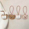 thumbnail image 2 of Colgante de oso de peluche de 2 piezas para niños, etiqueta de nombre personalizada, decoración de mochila, divertido colgante de dibujos animados, etiqueta de nombre para mochila escolar, 2 of 4