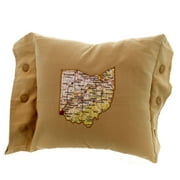 Home Decor OHIO HOME IS WHERE THE HEART IS PILLOW Hand Made America 2132PL