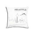 thumbnail image 1 of POSTCARD WHITE CUSION -SEATTLE, 1 of 1
