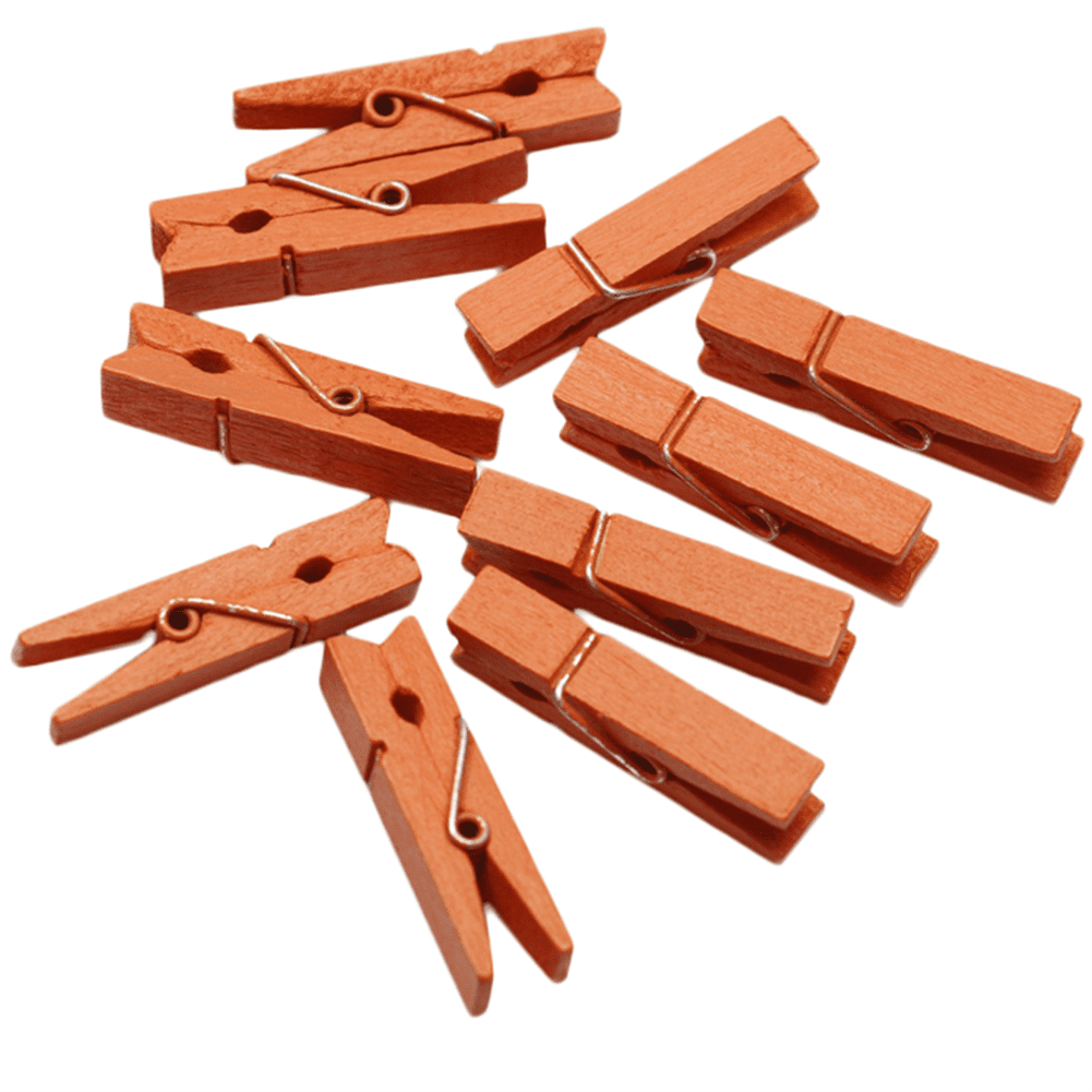 Mini Clothes Pins, 50 Pieces Wooden Mini Clothes Pins Small Picture Clips Small Craft Clothes