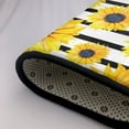 thumbnail image 5 of Shaggy Area Rug, yellow sunflowers black white striped Rugs for Living Room Bedroom Non Slip Door Mat Indoor Carpet Machine Washable Nursery Home Decor Floor Mats for Entryway 60x39in, 5 of 5