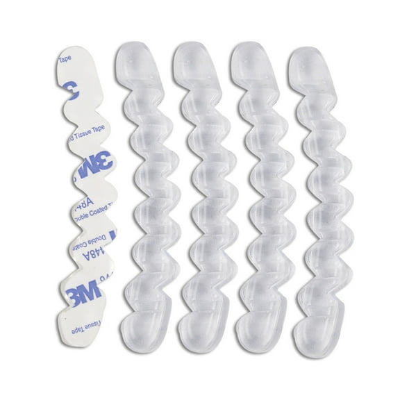 Worgeous 1 Pair of Shoe Anti-Slip Strips Sticker Transparent Ripple Anti-Slip Strips Sticker for Sandals High Heel Shoe