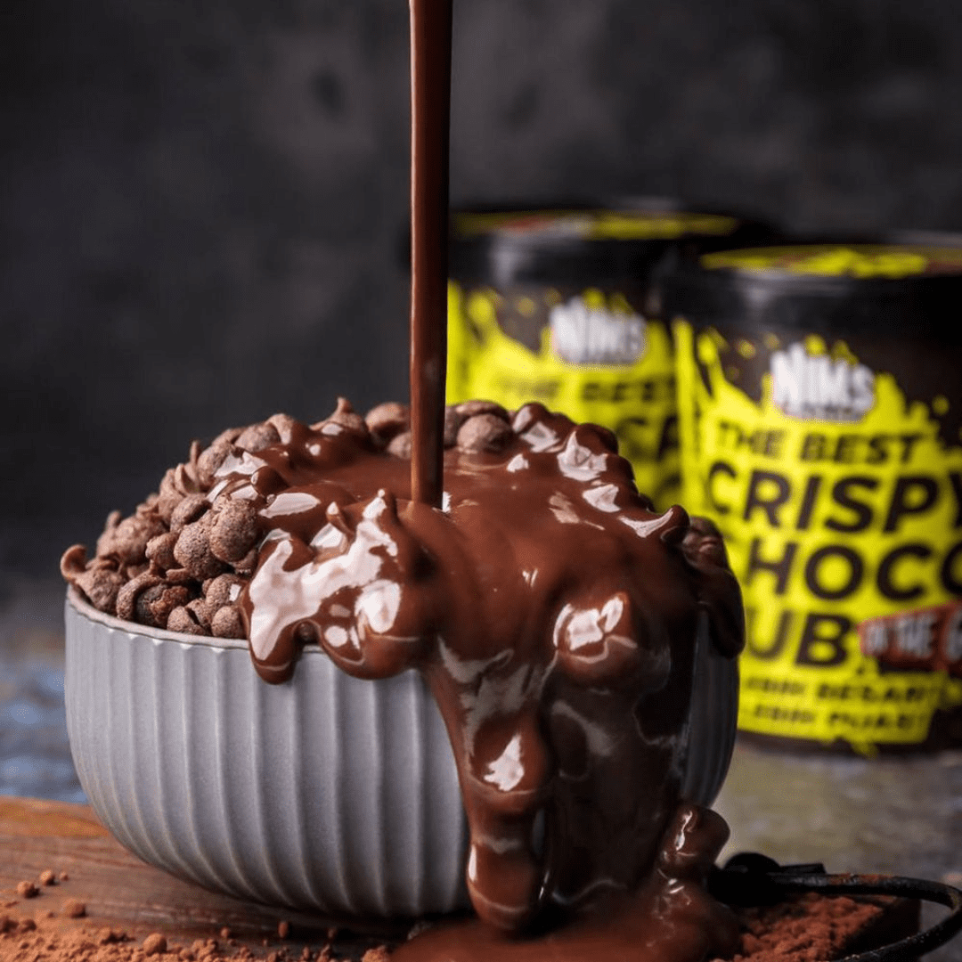 NIMS Crispy Choco Tub – Mini Coco Crunch, Bite-Sized Milk Chocolate Cereal Snack, Fun & Crunchy, 250g Tub