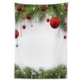 thumbnail image 3 of Ambesonne Christmas Tablecloth Rectangular Table Cover, Baulbes Noel Tree, 52"x70", Multicolor, 3 of 4