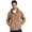 Khaki, variant on Men's Fleece Lined Jacket Thick Hooded Jacket Winter Warm Coats Black L