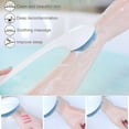 thumbnail image 3 of 14.6x3.2In Exfoliating Shower Brush,Back Exfoliator Scrubber with Long Handle for Home,Blue Silicone Soft Bath Exfoliator Brush for Home，Bathroom, 3 of 6