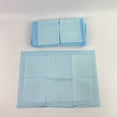 thumbnail image 3 of JRTGI  Disposable absorbent pads for lining pet crates,Leak-Proof Dog and Puppy Potty Training Pee Pads with Quick-Dry 5-Layer Super Absorbent Surface, Regular Size 22x22", Blue & White, 3 of 7