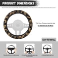 thumbnail image 6 of Uorisanigo Leopard Print Steering Wheel Cover for Women Modern Car Steering Wheel Protector with Elastic Edge Comfortable Car Wheel Cover for Winter Car Accessories Gift for Birthday, 6 of 8