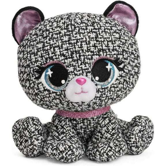 GUND P.Lushes Designer Fashion Pets Khloe OBearci Teddy Bear Premium Stuffed Animal, Black and White, 6