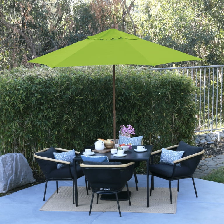astella 9' wood-grain market patio umbrella Astella 9\' Wood-Grain Market Patio Umbrella, Multiple Colors