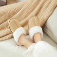 thumbnail image 7 of Somdot Womens Comfy House Slippers Memory Foam Scuff Home Slippers Indoor Outdoor, 7 of 7