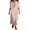 06-Red511, variant on XIAONU Womens Solid Maxi Dress Short Sleeve Collared Contrast Split Shirt Dress