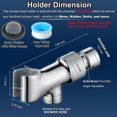 thumbnail image 5 of Shower Head Holder All Metal Adjustable Handheld Shower Arm Mount, 1/2" Shower, 5 of 5