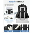 thumbnail image 5 of Lightweight Travel backpacks for Adults, Flight Personal Carry on Backpack for Women Men, Approved Airlines Back Pack Carry-ons Mochilas de Viaje, Waterproof Luggage Laptop Backpack Black, 5 of 9