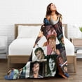 thumbnail image 4 of Patrick Swayze Collage Blanket Flannel Soft Throw Blankets for Bedroom Livingroom Sofa Home 60""X50"", Black, 4 of 6