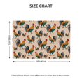 thumbnail image 2 of Rocae Rooster Printed Heat Resistant Place Mats,Classic Hemstitch Cloth Fabric Placemats Imitation Linen Place Mat Table Mats 18x12 inch, 2 of 5