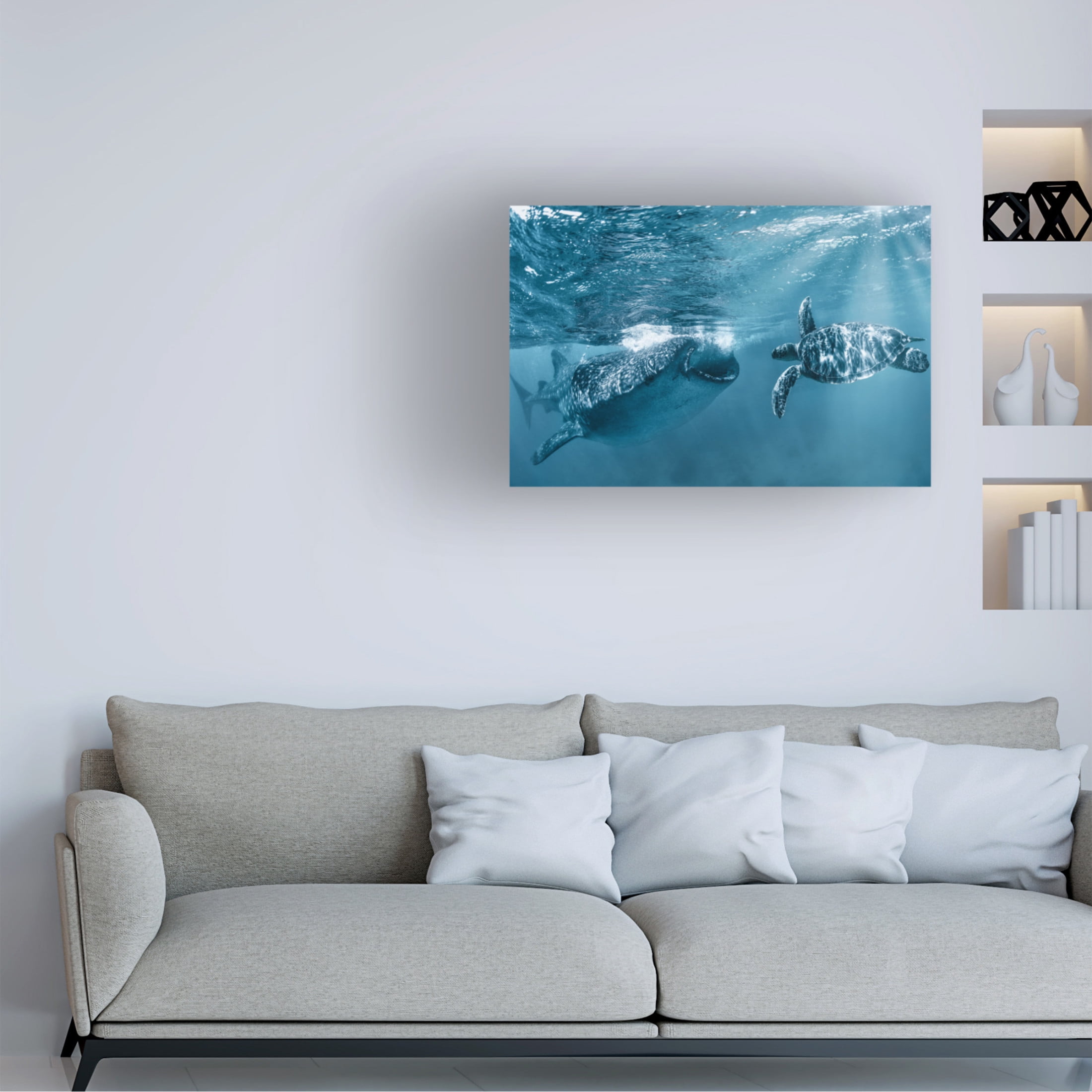 Canvas Wall Art - Andrey Narchuk 'Once At The Ocean' Wall Art for Living Room, Bedroom, or Office Décor by Trademark Fine Art - 32 x 22 Inches