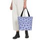 thumbnail image 5 of Fotbe Blue And White Flowers Bolsa de Playa con Estampado, Bolsa de Hombro, Bolsa de Mano Espaciosa, Bolsa de Viaje Ligera, Bolsa de Compras Versátil, 5 of 6