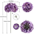 thumbnail image 4 of Vintage Purple Hydrangea Large Silk Flowers 10pcs Purple Hydrangea Artificial Flowers Purple Fake Flowers for Vintage Wedding Decoration Silk Flower Baby Shower Centerpieces (Vintage Purple), 4 of 5