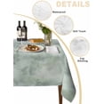 thumbnail image 2 of Vintage Green Table Cloth, Modern Abstract Art Oil Painting Waterproof Tablecloth for Rectangle Tables, Reusable Washable Fabric Table Cover for Restaurant Kitchen Dining Tables 54"x108", 2 of 6