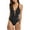 Crochet/Black, variant on Crochet One Piece Swimsuits for Women Sexy V Neck Bathing Suit Hollow Monikini