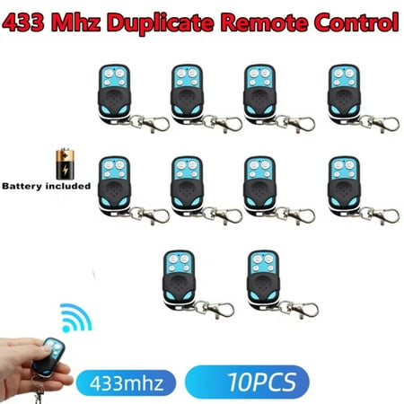

WNGNNG 5/10PCS Smart Copy Duplicator Cloning 433.92 MHz Transmitter for Garage Door Gate Remote Control - 433mhz Remote with 4 Button