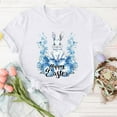 thumbnail image 4 of Hfnxid Easter Shirts for Women Funny Bunny Rabbit Graphic T Shirt Lightweight Breathable Crewneck Top Fahsion Flower Holiday Vacation Shirt White M, 4 of 5