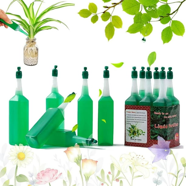 Hogar y Jardín, Solución Nutritiva para Plantas, Fertilizante Líquido Universal para Flores y Plantas Verdes, Fertilizante Foliar Hidropónico, Solución Nutritiva para Bambúes Abundantes, 38 ml, soluci