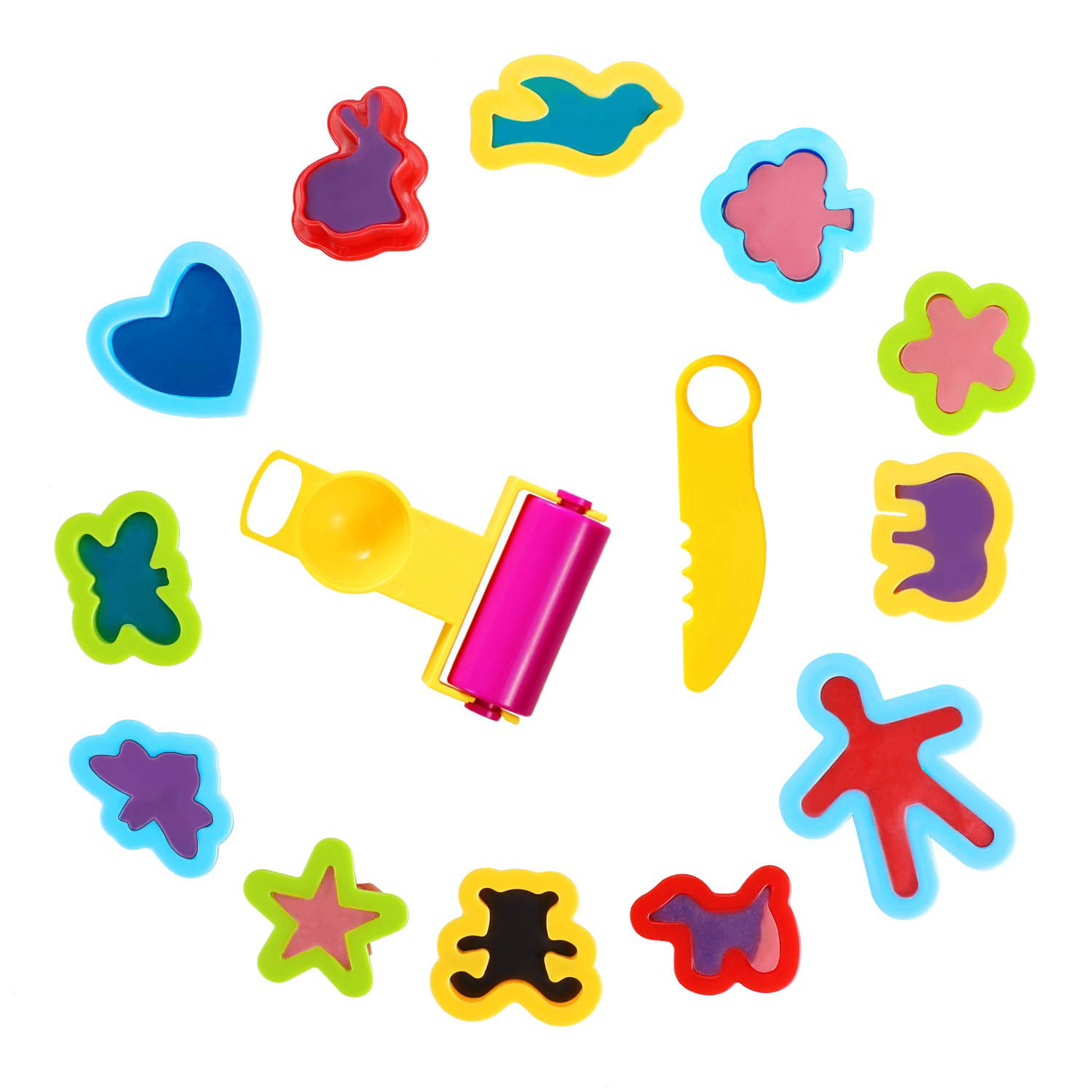 Levamdar Play Dough Tools Kit, 20pcs, Playdough Toys, Playdough Sets for Kids, Playdough Accessories, Molds for Play Dough