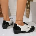 thumbnail image 5 of Black Round Toe Wedge Heel Shoes For Women With Solid Color And Comfortable Design Versatile For Casual And Office Wear, 5 of 9