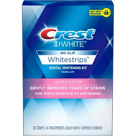  Blanc 3D sans glissement Whitestrips Kit de Blanchiment Dentaire