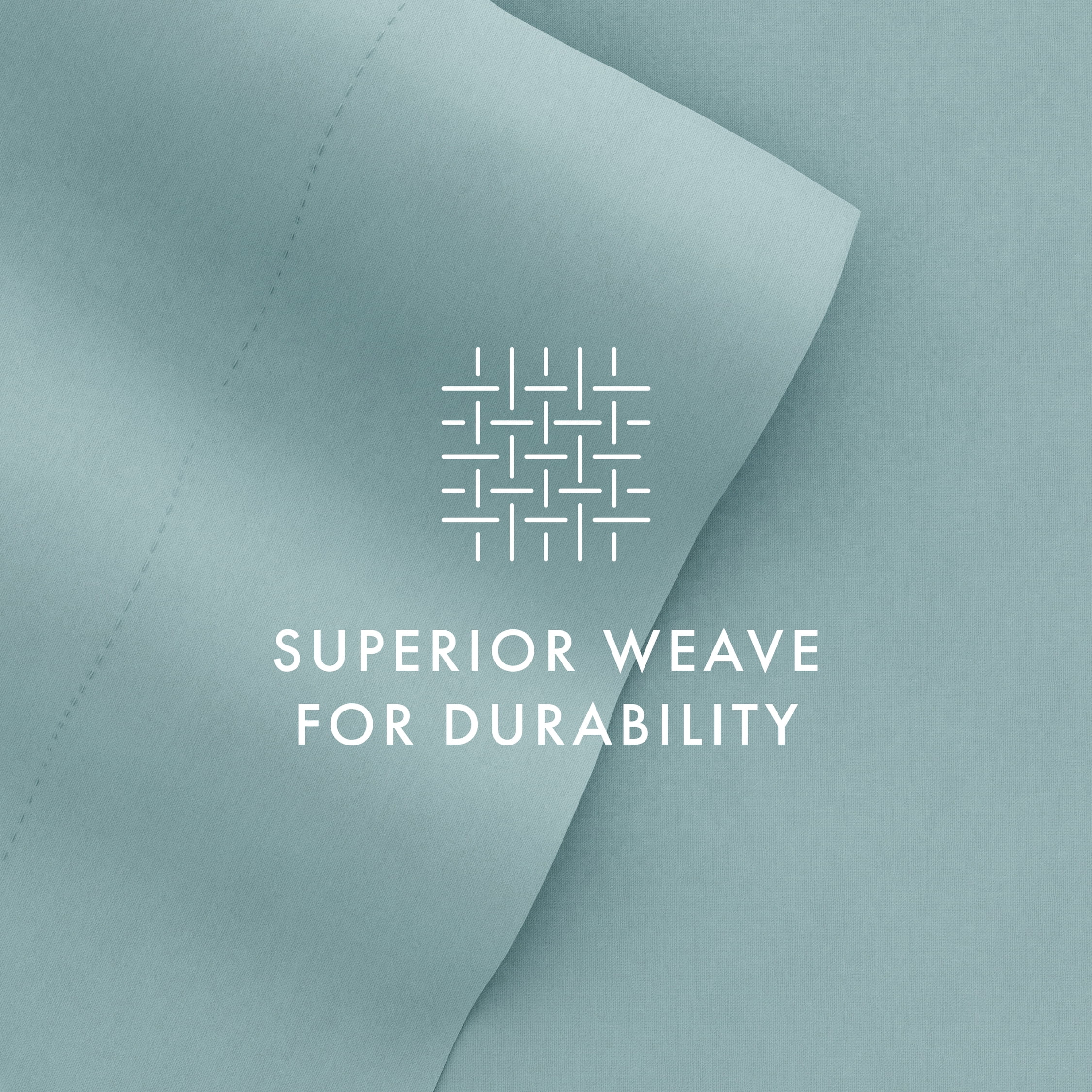 Noble Linens 4 Piece Solid Microfiber Bed Sheet Set, Ocean, California King