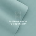 thumbnail image 6 of Noble Linens 4 Piece Solid Microfiber Bed Sheet Set, Ocean, King, 6 of 11
