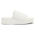thumbnail image 2 of Bocca women Knit Platform Sandals White Open Toe 1.8 inch Slide Sandals 6M, 2 of 4