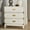 White, variant on Weston Home Delacour 3-Drawer Gold Accent Nightstand