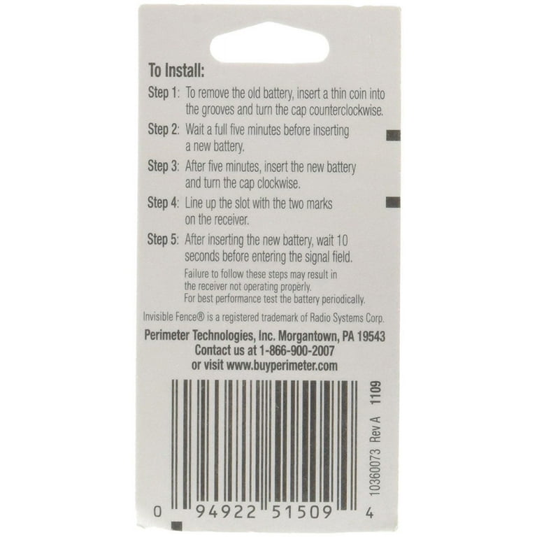 6 Pack Perimeter IFA-001 Batteries For Invisible Fence Dog Collar R21 R22  R51