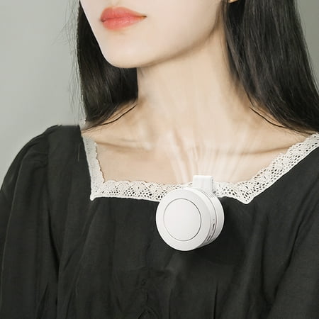 

2023 Summer Savings Clearance! WJSXC Portable Waist Fan 900mAh Battery Personal Necklace Fan 2 In 1 USB Rechargeable Fan Small Cooling Fan Clip On Belt for Working Outdoor White