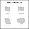 thumbnail image 4 of Home Essence Apartment Cotton Jacquard Charcoal 7-Piece Comforter Set, King/Cal King, 4 of 13