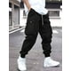 thumbnail image 2 of Pantalones Cargo de cintura con cordón lateral y bolsillo con solapa para hombre, 2 of 4