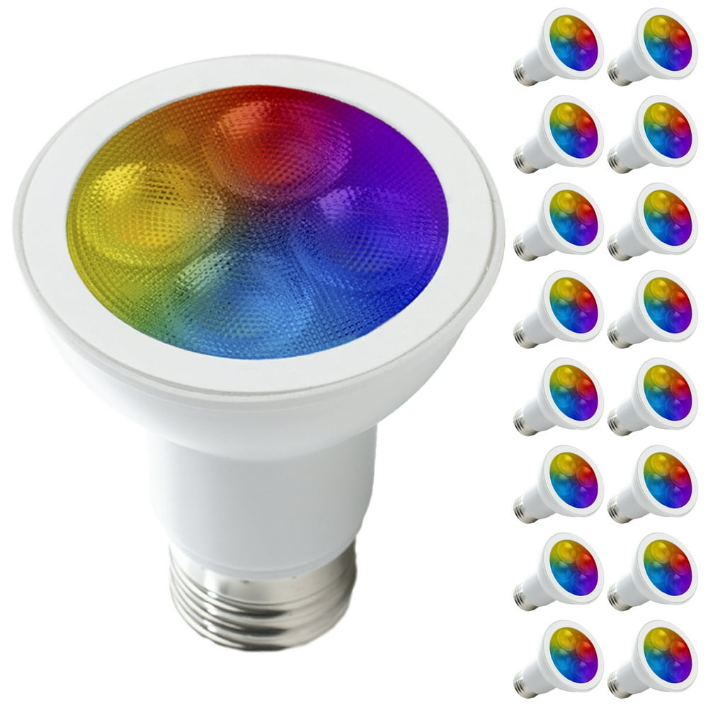 Sunco Lighting 16 Pack WiFi LED Smart Bulb, PAR30, 11W, Color Changing