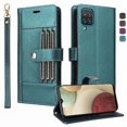thumbnail image 1 of FOXDOCK Funda tipo Cartera para Samsung Galaxy A12/M12 – Cubierta de Cuero PU con Múltiples Ranuras, Bolsillo para Efectivo y Correa de Muñeca, 1 of 6